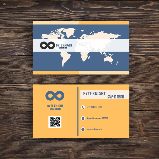 business card map