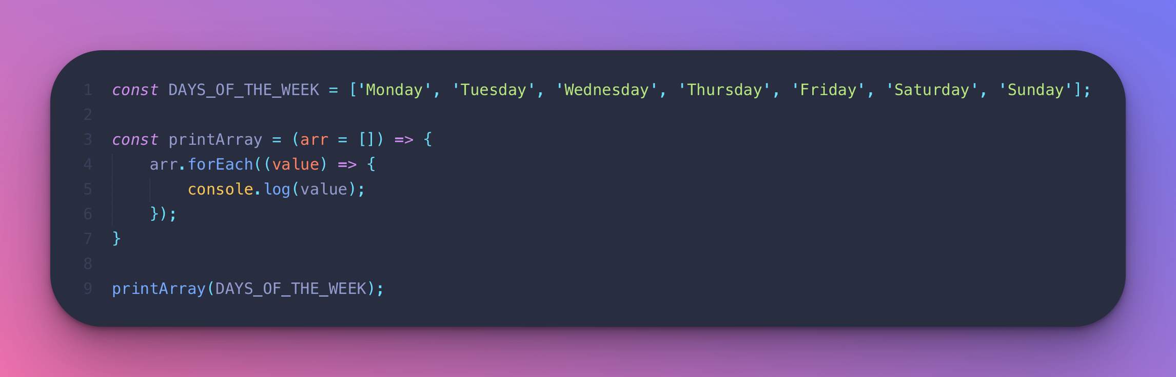 Array Printing function with O(n) time complexity