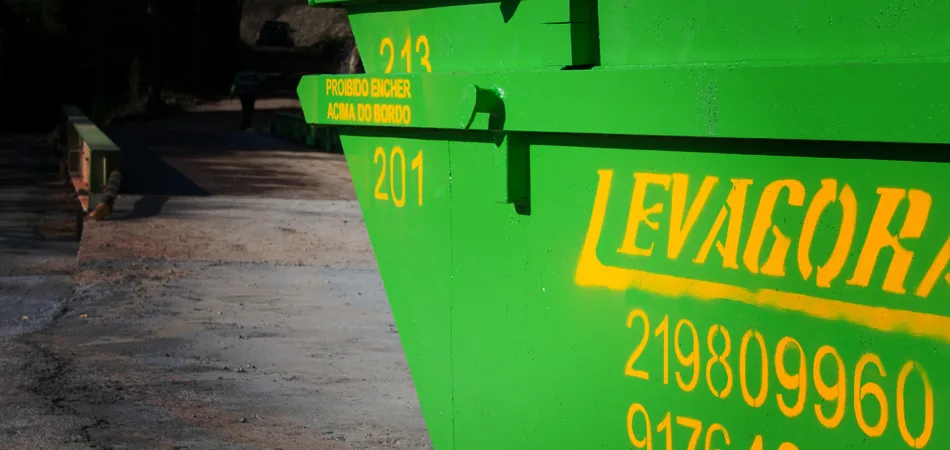 Contentor de entulho para obras em Lisboa