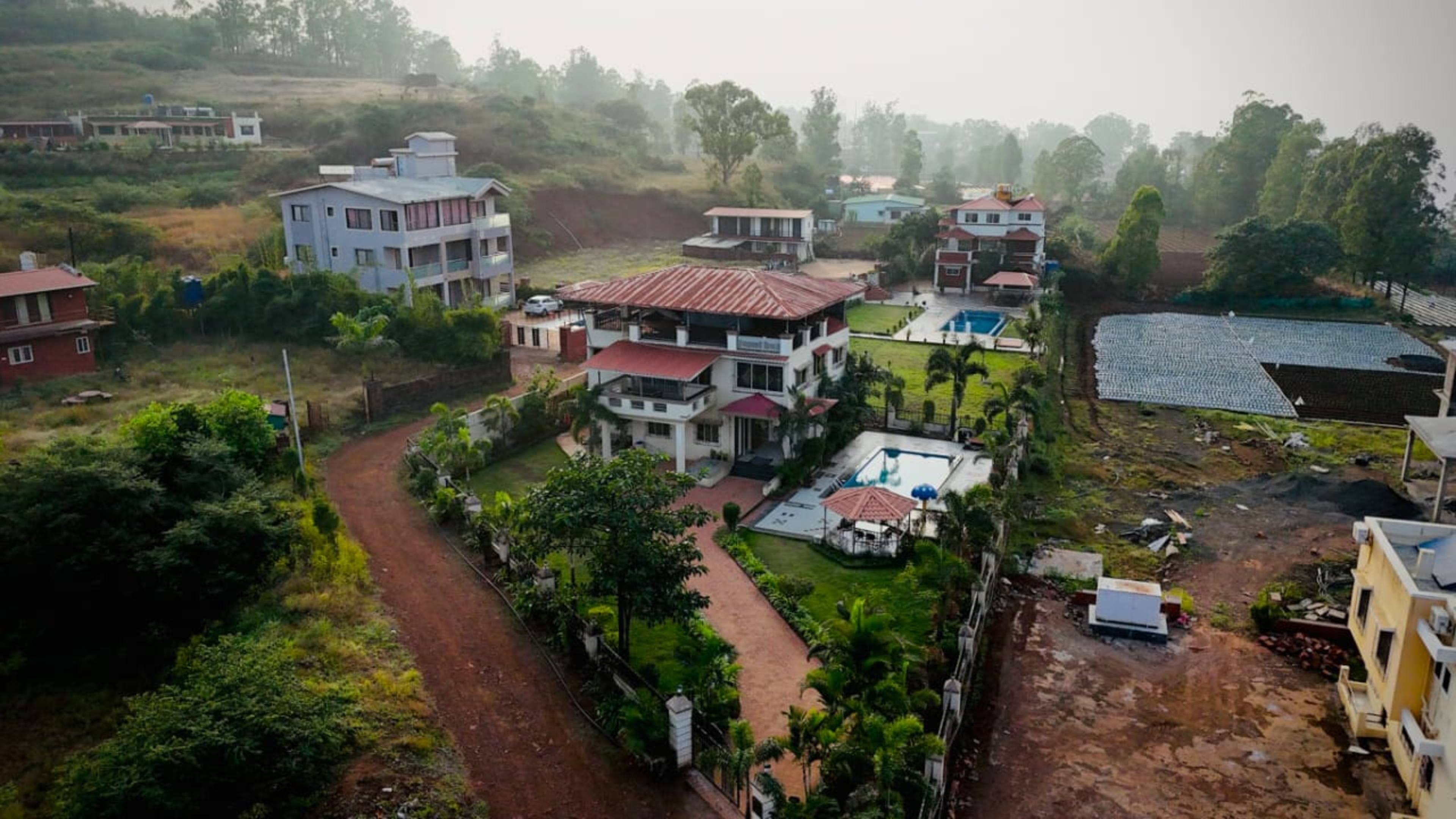 Modern Essence Villa gallery image Valley-View Pool in Near Parsi Point, Panchgani–Mahabaleshwar Road