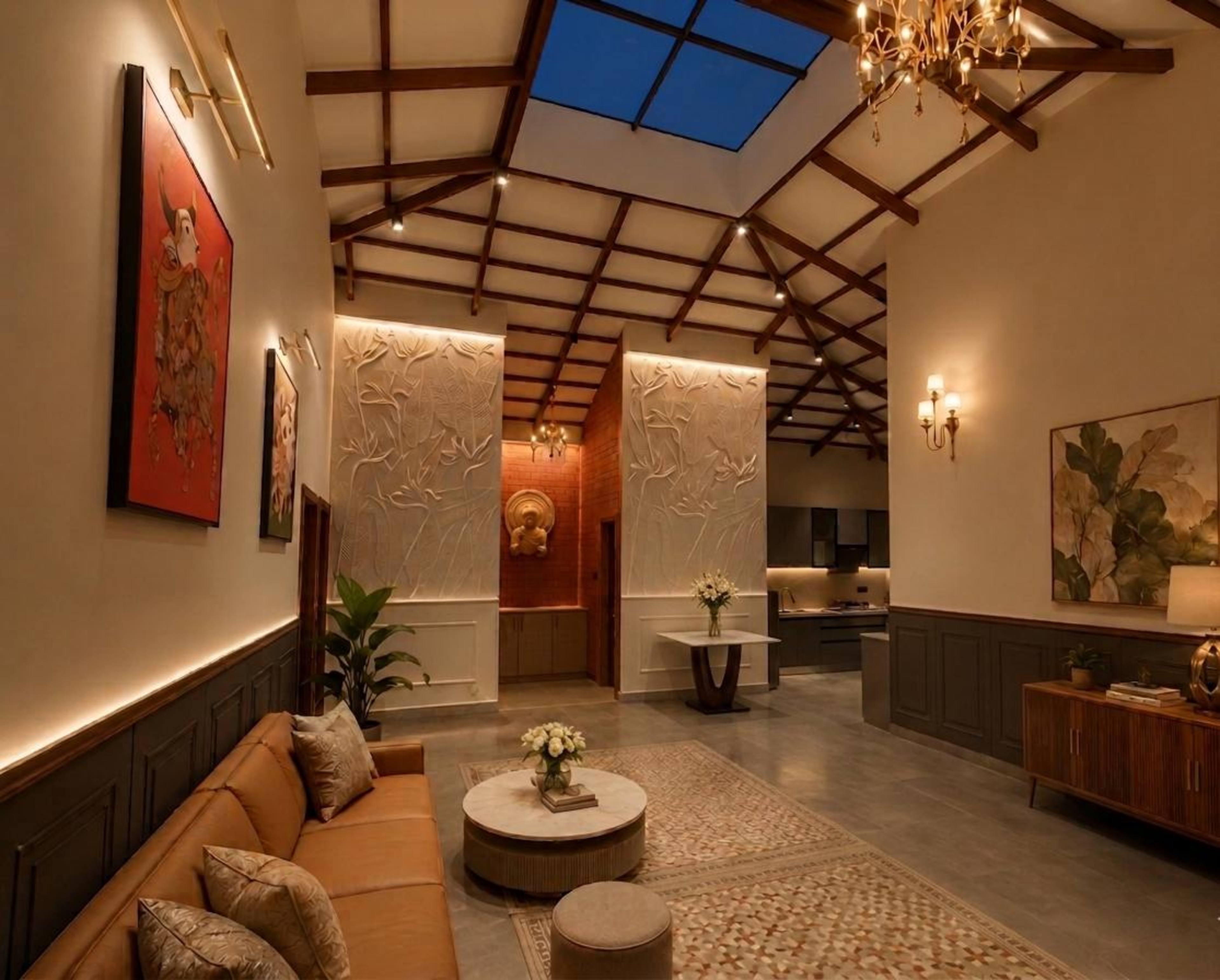 Royal Abode Estate gallery image Grand Arched Entrance Staircase in Satara Mahabaleshwar Road, Mahabaleshwar