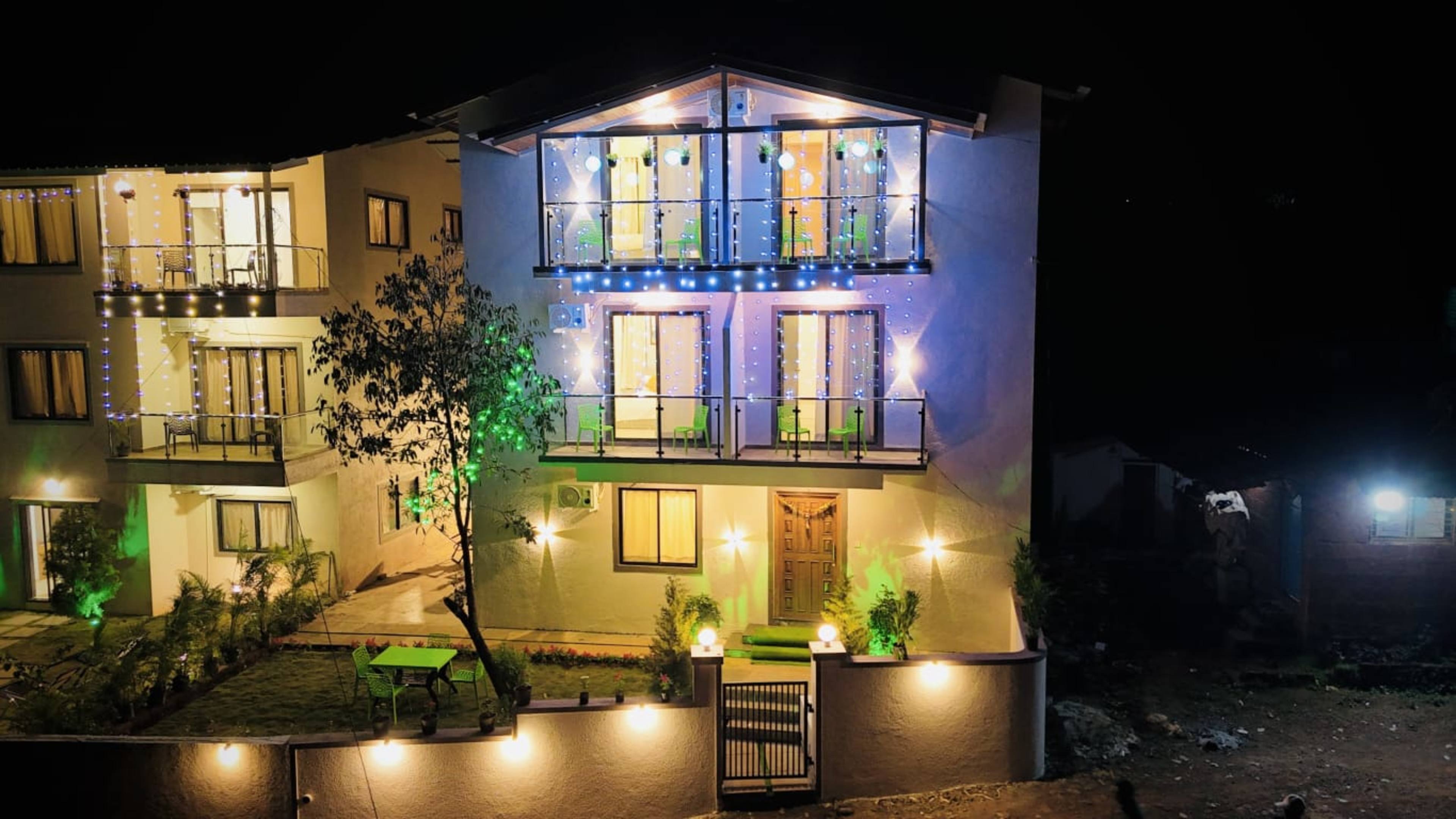 Sunset Paradise Villa gallery image Lush Compound Garden in Opp. Velocity Park, Near Mapro Garden, Mahabaleshwar