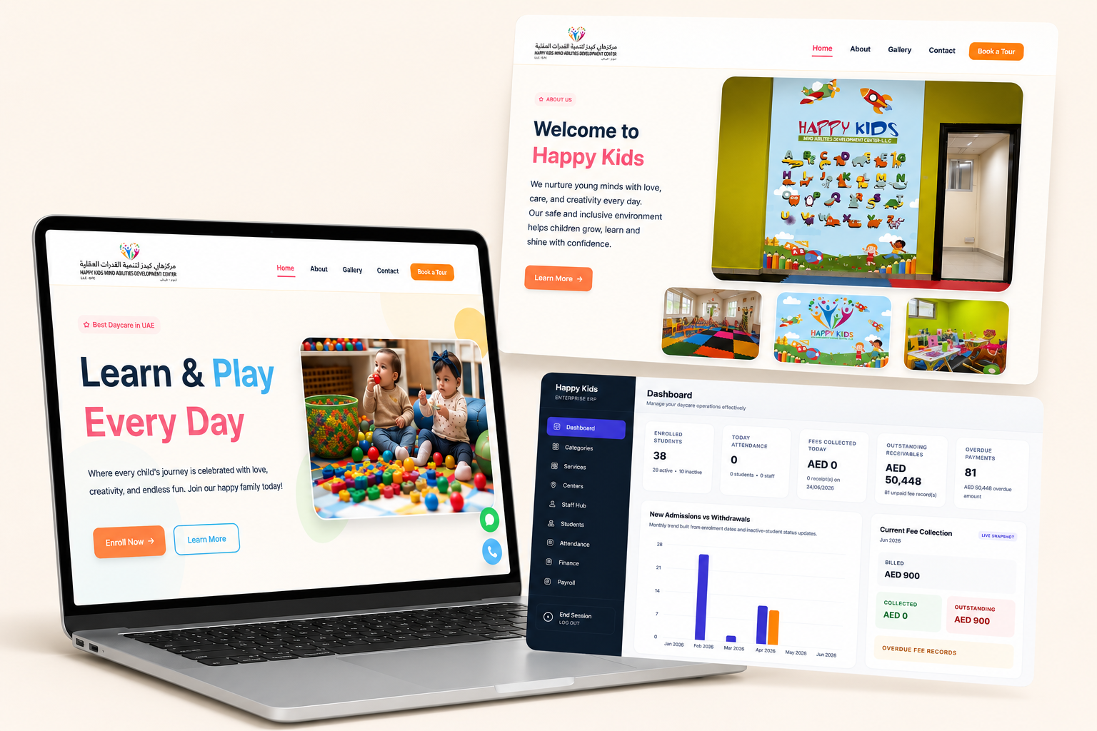 DayCare Management Softwere, web platform by Fasil M