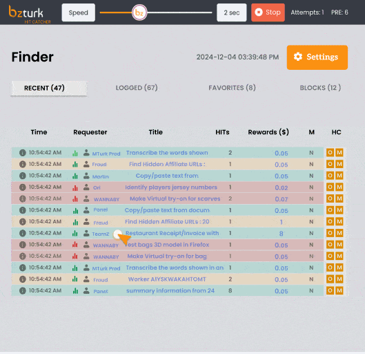 Amazon MTurk Workers Extension