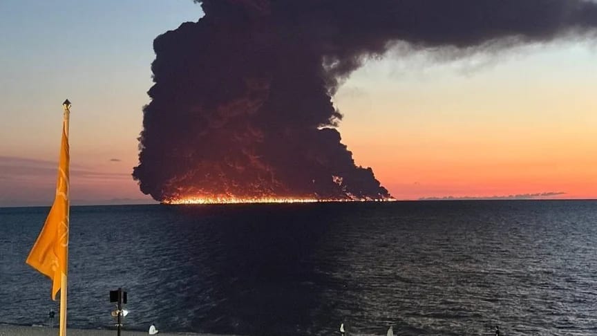 A sanctioned tanker burned off Sochi. The full picture, and what it costs Nigeria