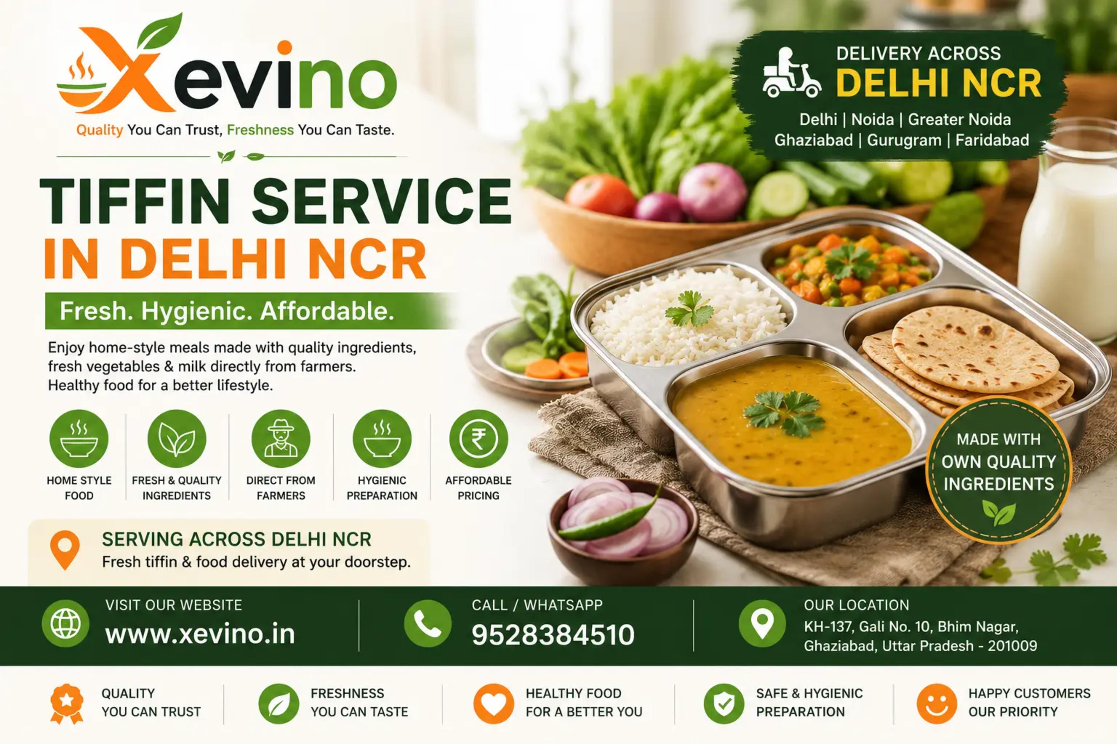 Tiffin Service in Delhi NCR – Fresh, Hygienic & Affordable Meals