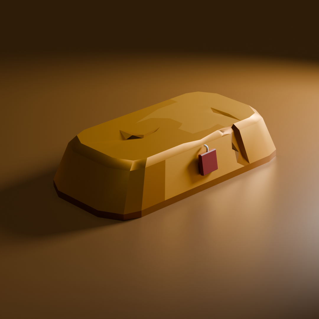 gold bar | blender model