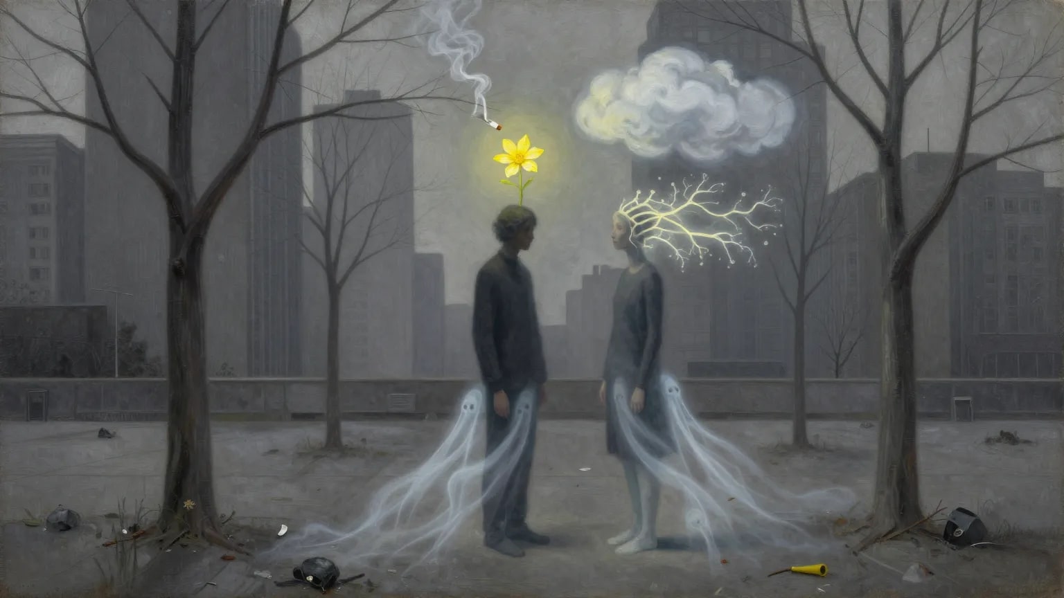 ¿Cabeza?, —No, nube—