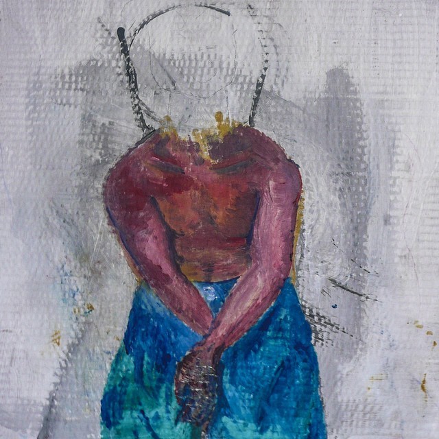 Autorretrato — óleo sobre cartón