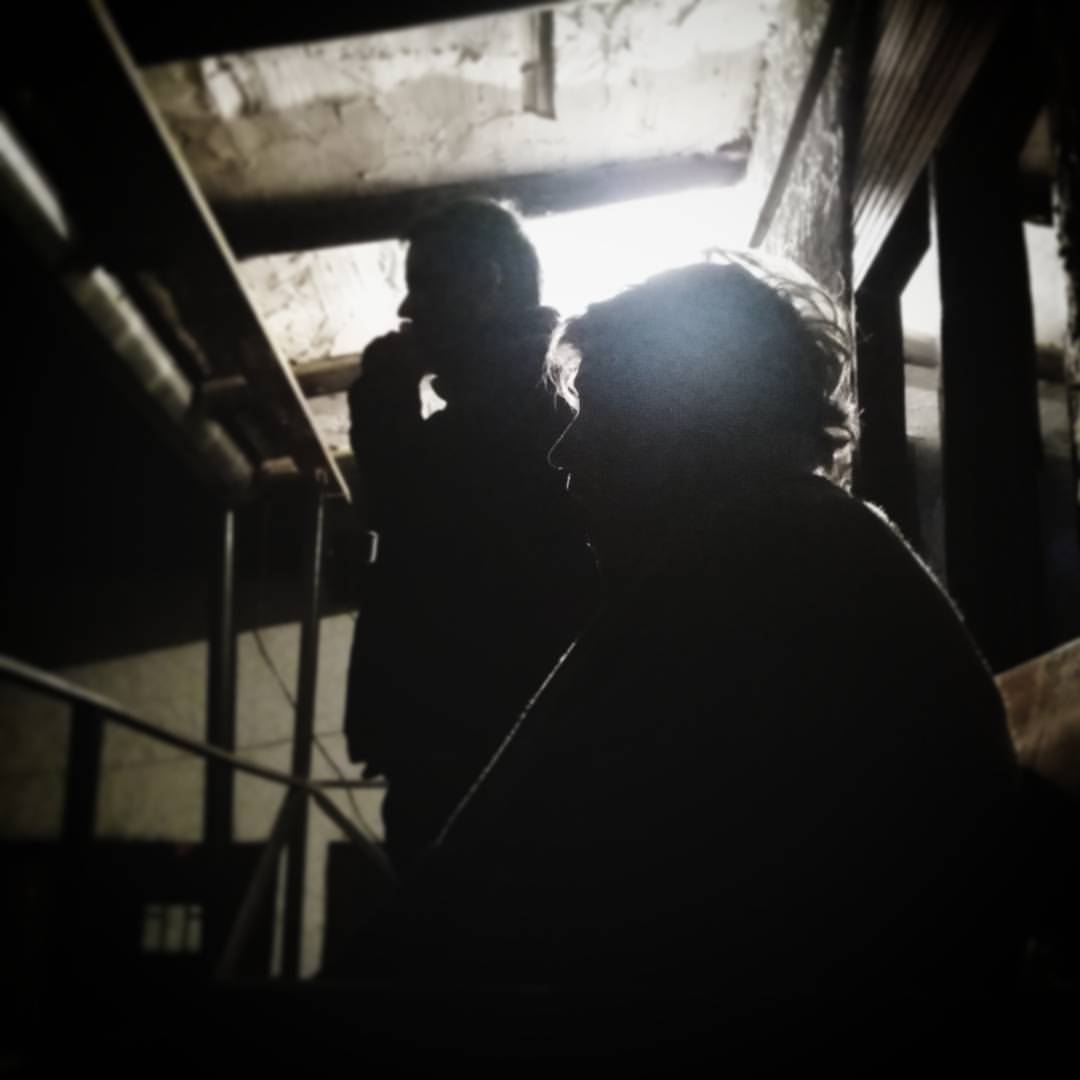 Mother and son / Night