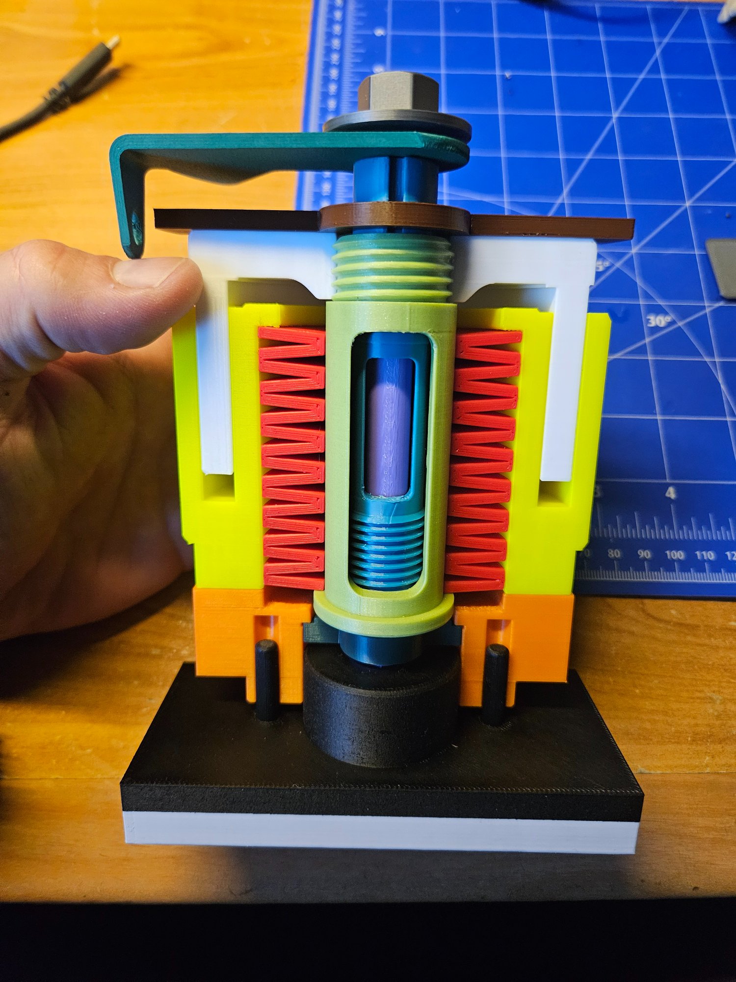 Maquette de mécanisme hydraulique