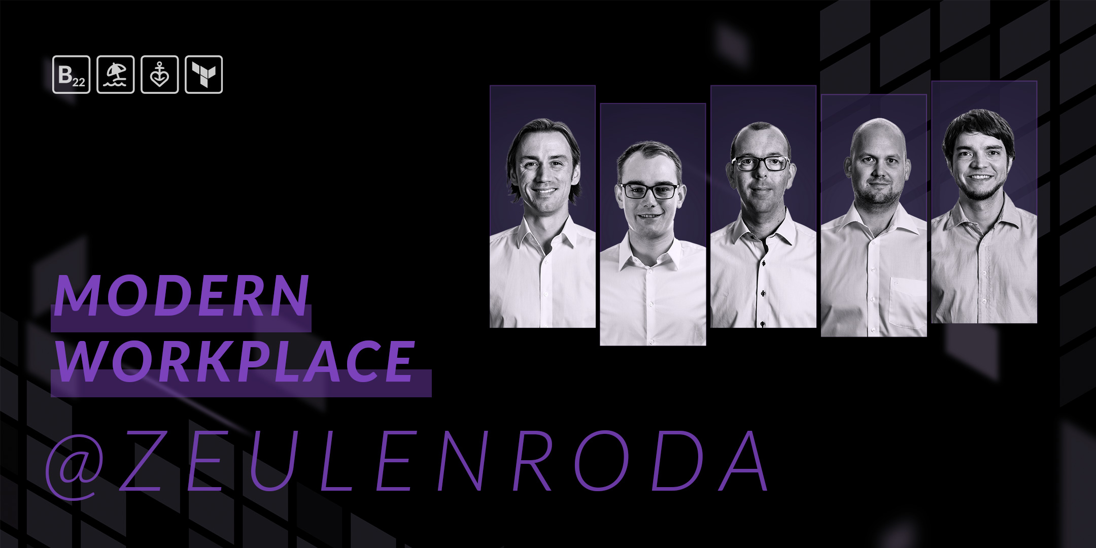 Adrian Ritter, Oliver Kieselbach, Steffen Schwerdtfeger, Thorsten Kunzi und Marco Scheel