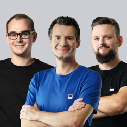 Profilfotos von Steffen Schwerdtfeger, Patrick Sobau und Christopher Brumm