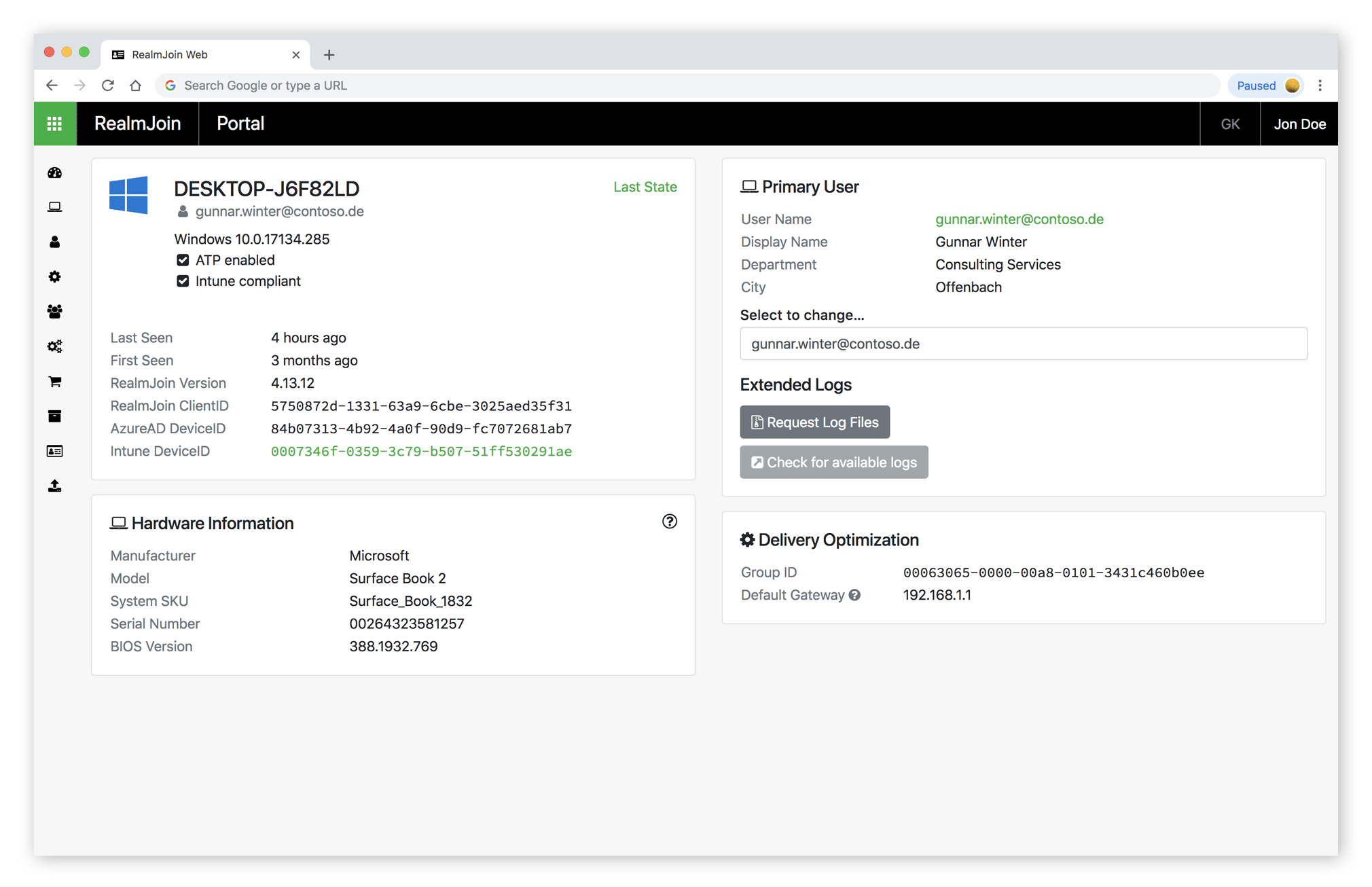 RealmJoin Portal
