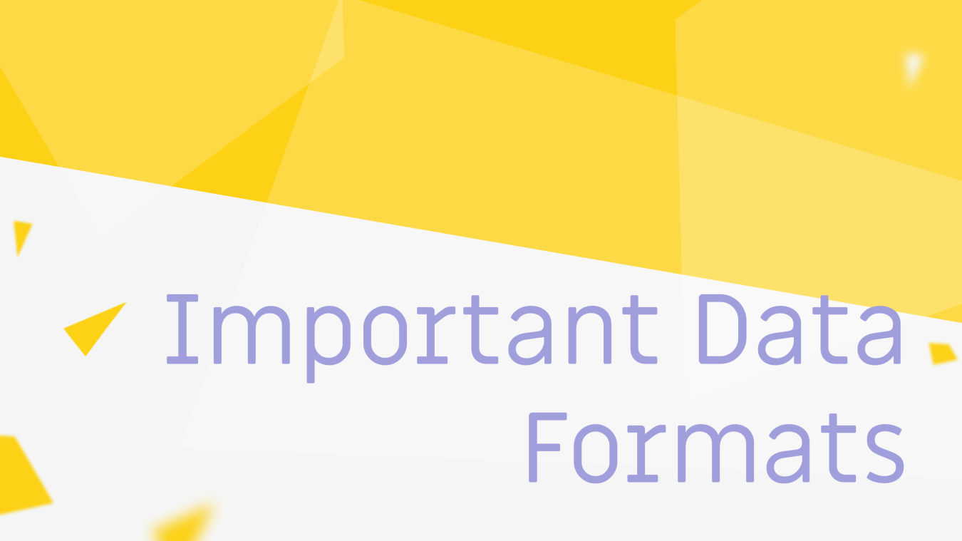 Important Data Formats