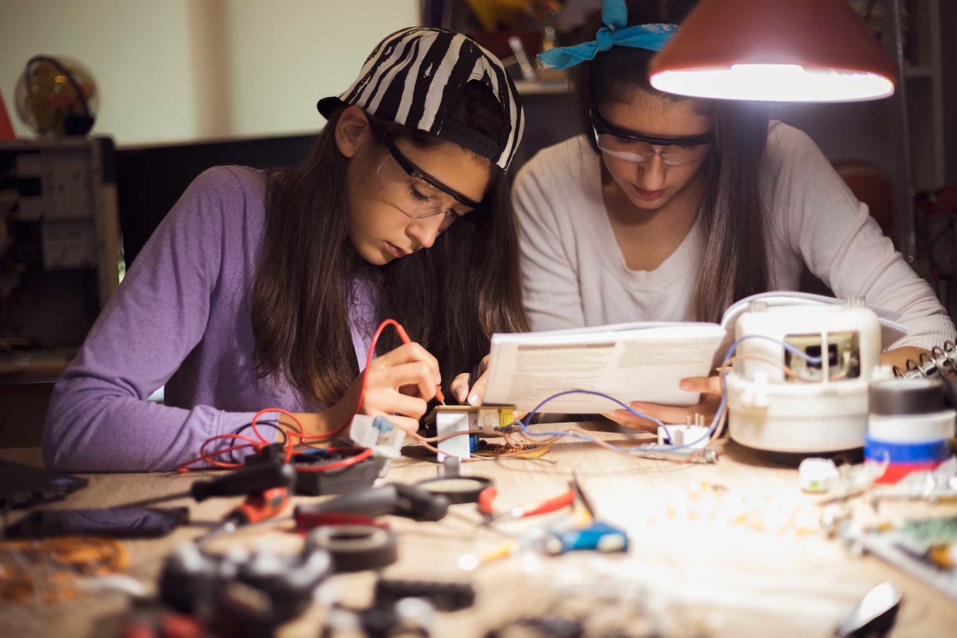 Glück & Kanja Luft schnuppern beim MINT Girls Camp