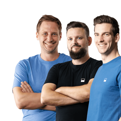 Profilfotos von Patrick Boeck, Christopher Brumm, Alexander Schlindwein