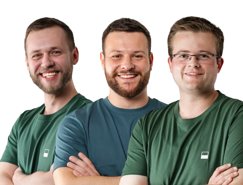 Daniel Rung, Steven Beeler und Felix Hollermann