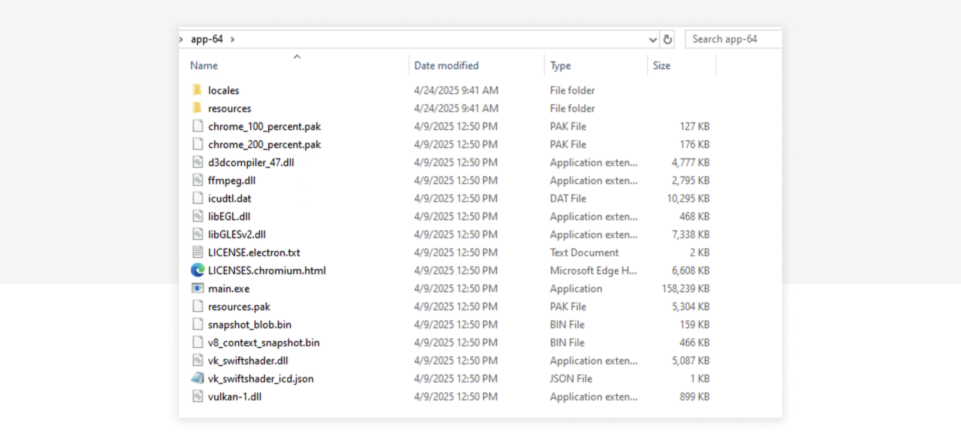 Packaged Windows 64-bit version of the desktop app