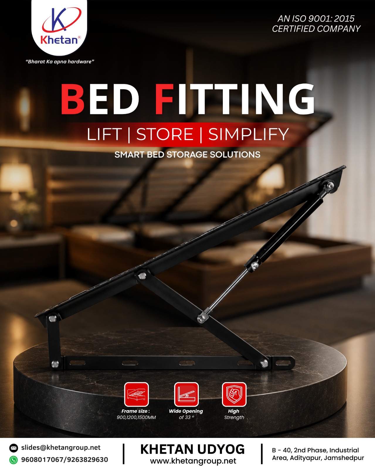 Hydraulic Bed Fitting