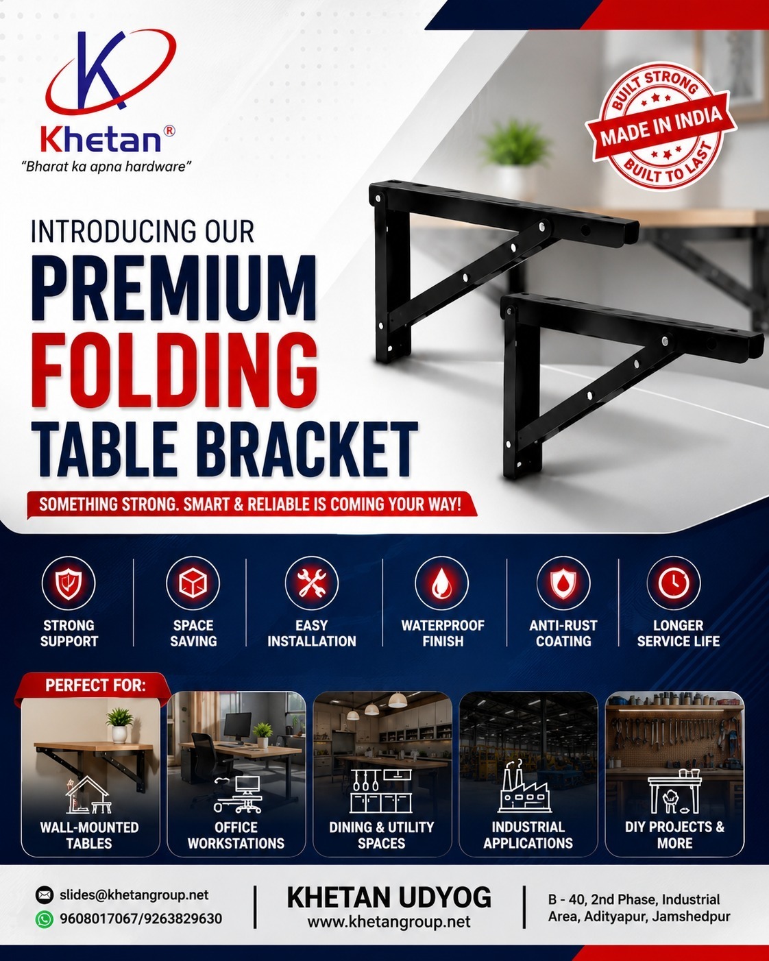 Khetan Premium Folding Table Bracket