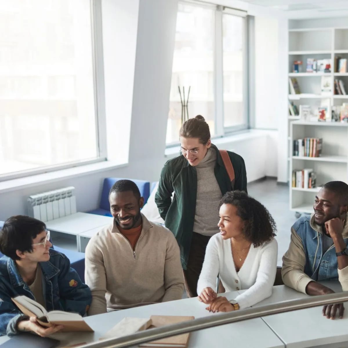 Adults learning together in conversation