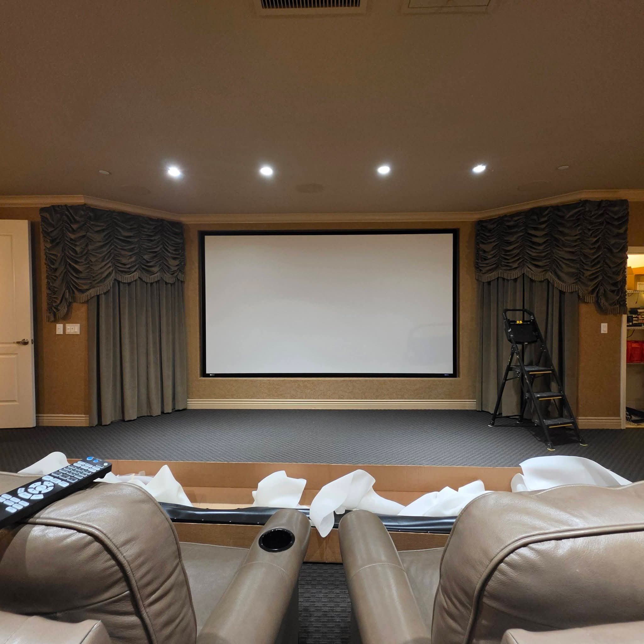 Johnston's Custom Home Theater project