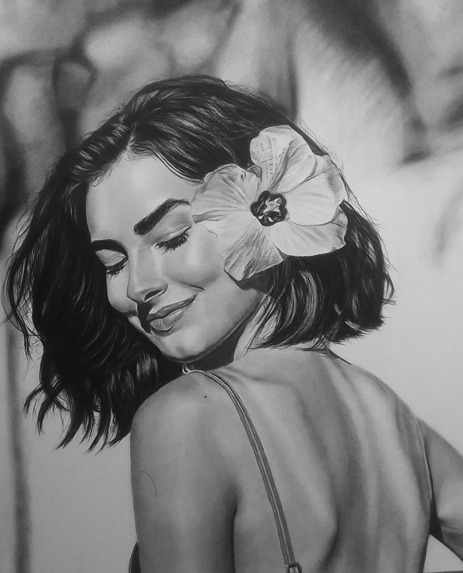 Sample hand-drawn portrait by Sameer Portrait Artist