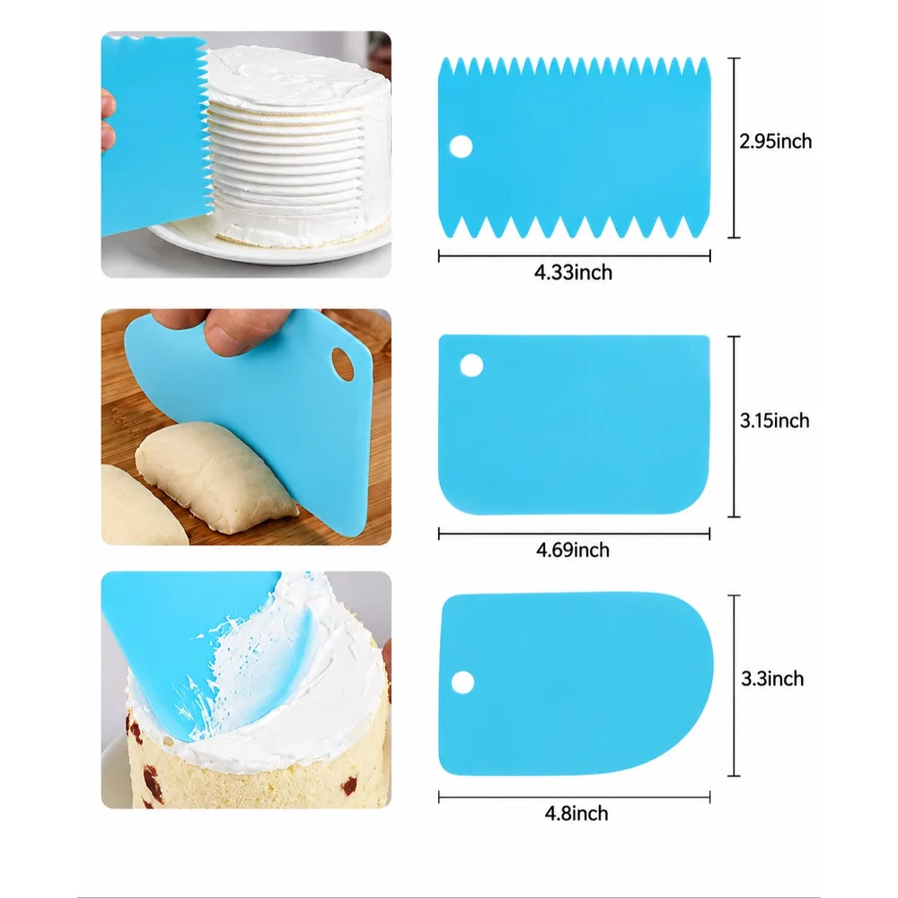 Grattoirs à gâteau – 3 pièces