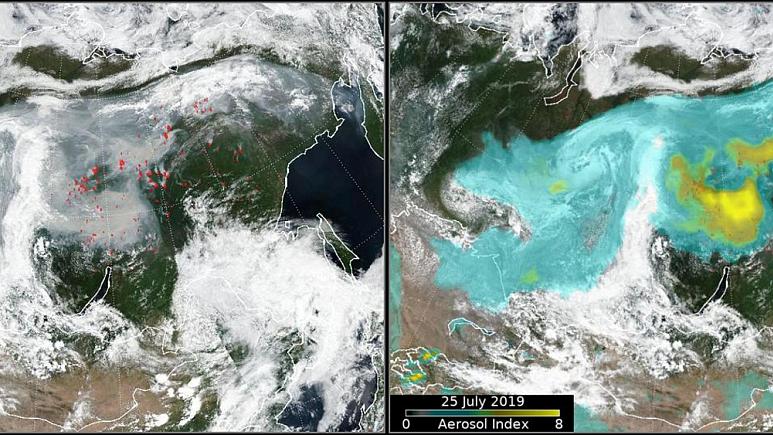 Szibéria - Kép: REUTERS/NASA Szibéria - Kép: REUTERS/NASA