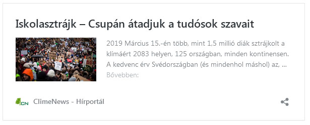 Klímavédelem Iskolasztrájk – Csupán átadjuk a tudósok szavait | ClimeNews 