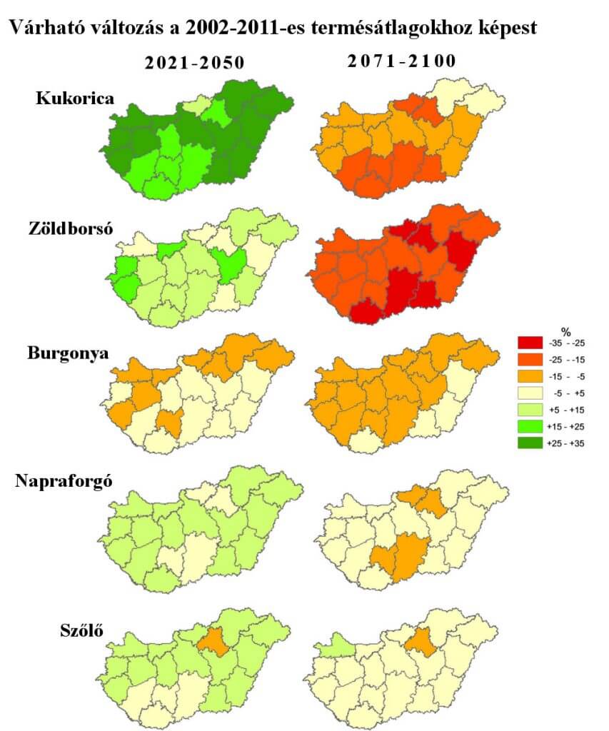 Az AKI munkatársa, Gaál Márta és két spanyol szerzőtársa által szerzett kutatás egyik eredménye A magyar mezőgazdaságot az elsők között száríthatja el a klímaváltozás - ClimeNews