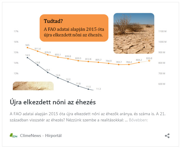 „Éhségjárvány” fenyeget - Újabb figyelmeztetés | ClimeNews - Hírportál