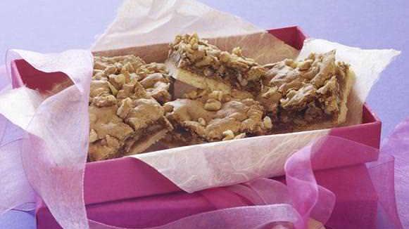 Brown Sugar Walnut Shortbread Squares