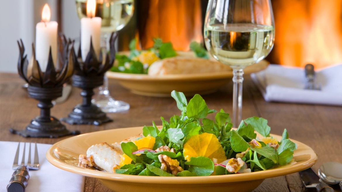 Orange-Watercress Salad with Walnuts, Sweet Onions and Radishes