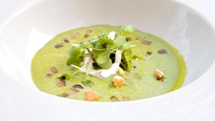 Asparagus Walnut Bisque