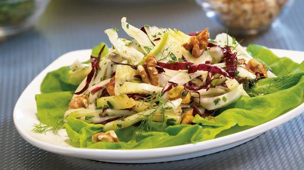 Fennel, Apple and Radicchio Salad with Walnuts