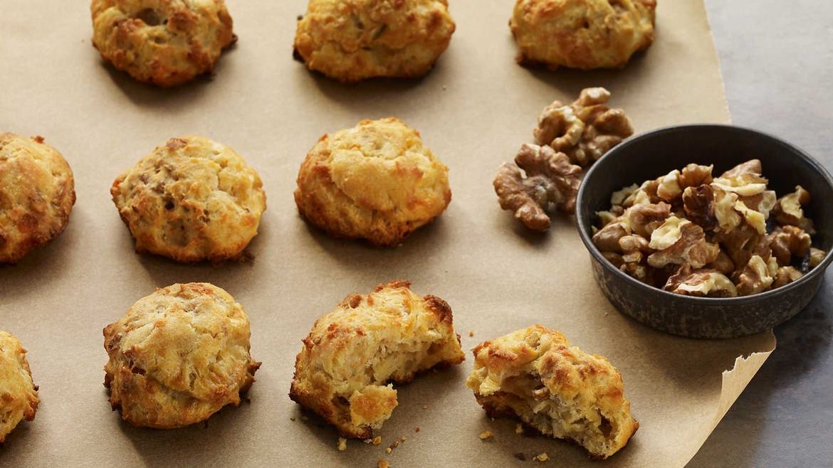 Walnut Manchego Puffs