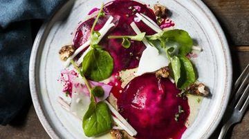 Men's Fitness Shares a Great Recipe for Red Beet and Walnut Ravioli