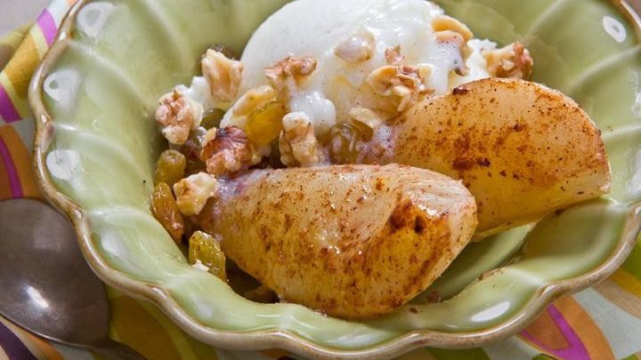 Sautéed Bosc Pears with Toasted Walnuts