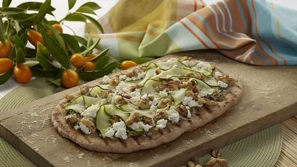 Double Walnut Grilled Goat Cheese Pizza