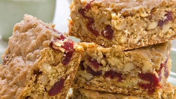 Oatmeal, Walnut, Cranberry Bars