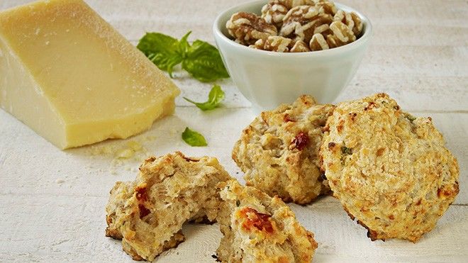 Walnut Parmesan Biscuits