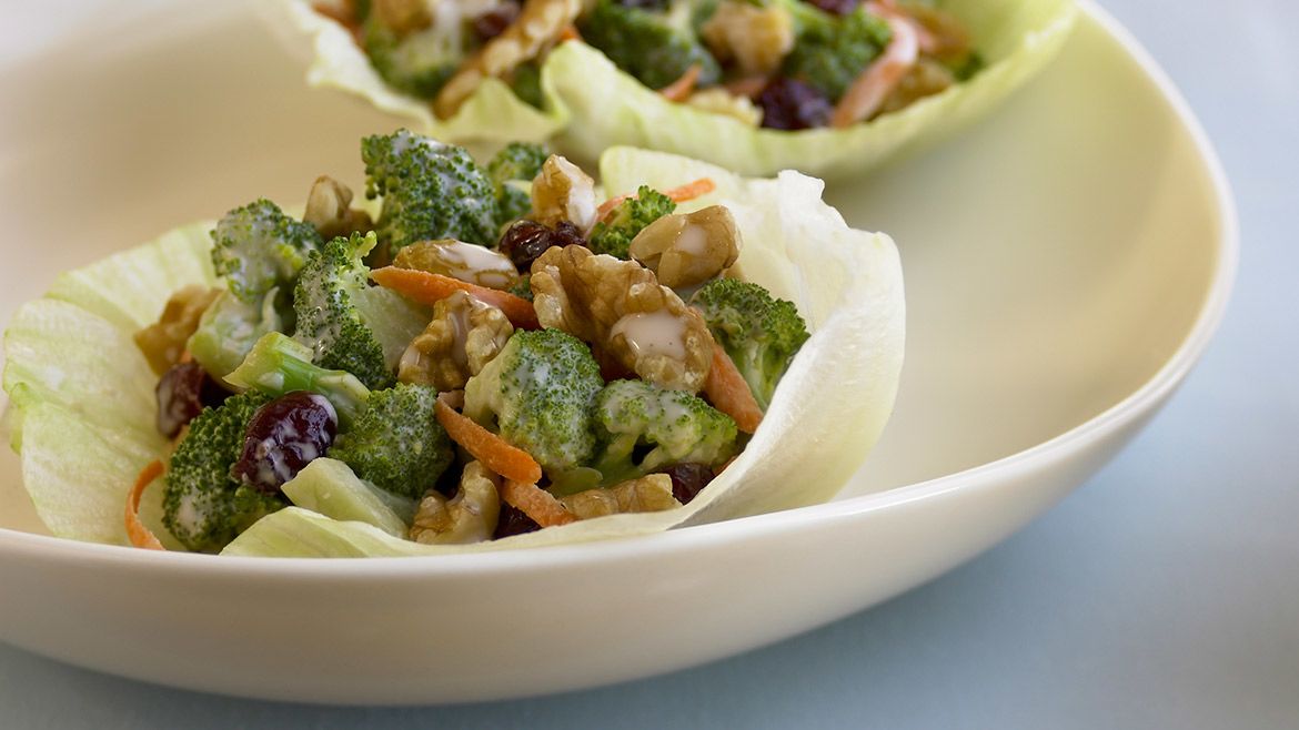 Broccoli Slaw with Toasted Walnuts