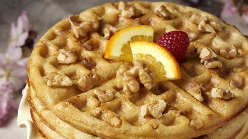 Raised Walnut Waffles