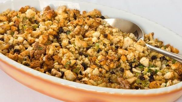 Walnut Currant Cornbread Stuffing