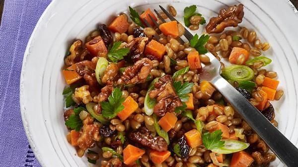 Chipotle and Toasted Walnut Wheat Berry Salad