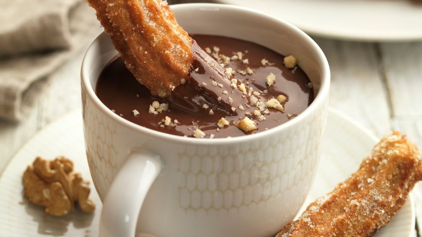 Chocolate with Walnut Churros