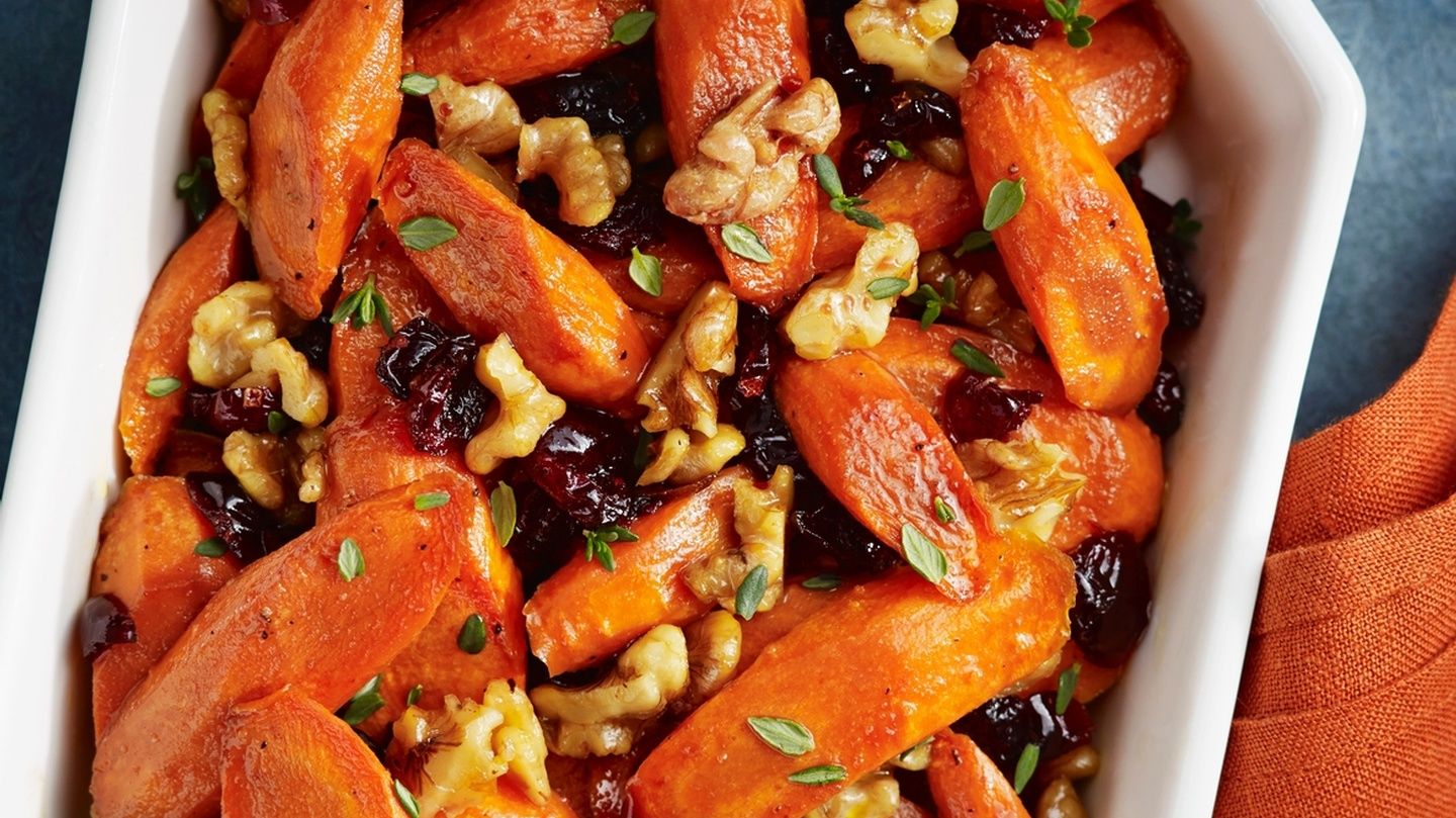 Pomegranate Glazed Carrots