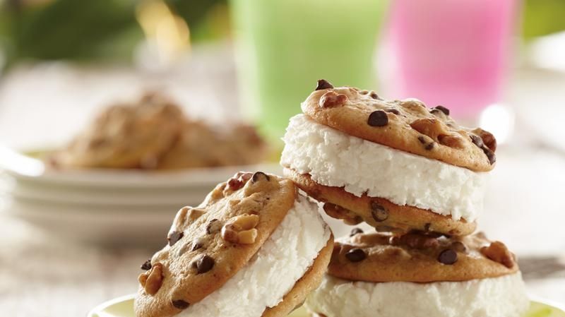 Honey Walnut Ice Cream Sandwiches